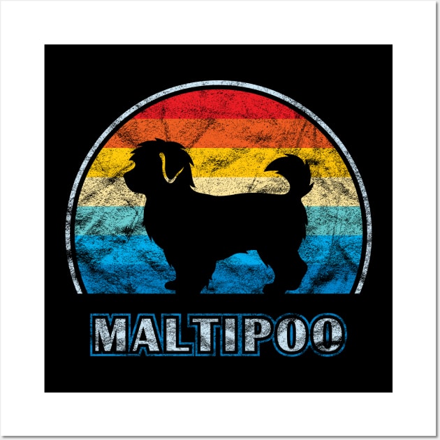 Maltipoo Vintage Design Dog Wall Art by millersye